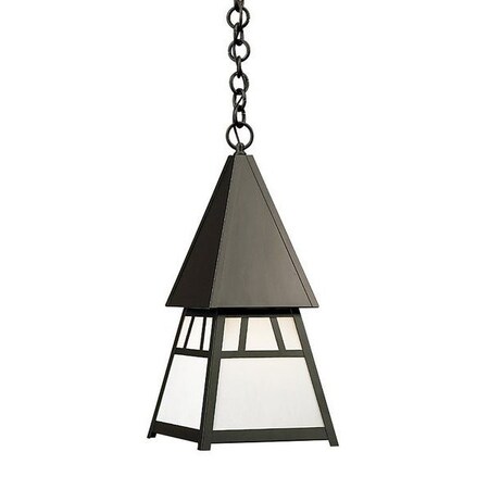 Arroyo Craftsman 8" Dartmouth Pendant, Bronze, Clear Seedy Glass DH-8CS-BZ